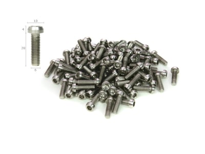 Titanium Screw M6x20 with Chamfer
