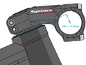 SYNTACE Stem 31,8 mm Flatforce Twinfix Torx 31,8 mm 44 mm