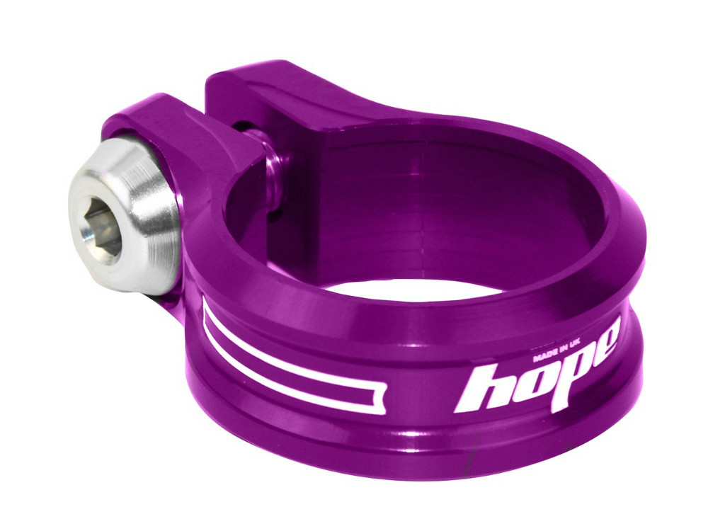 purple seatpost clamp