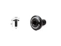 CARBON-TI Aluminium Screw M5x10 large Pan Head red