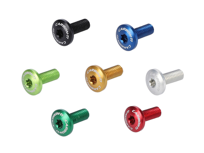 CARBON-TI Aluminium Screw M5x14 large Pan Head red