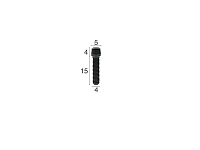 CARBON-TI Aluminium Screw X-Limit 15 | M4x15 rot