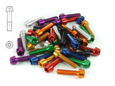 Aluminum Screw M4x15 Conical Head gold