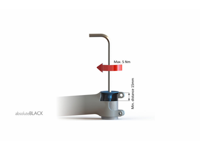 ABSOLUTE BLACK Aheadkappe Stem Cap Aluminium 1 1/8
