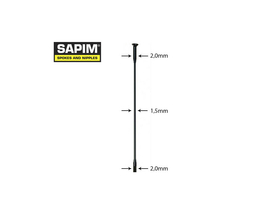 SAPIM Spoke Laser Straightpull black 251 mm