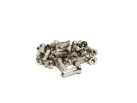 SAPIM Speichennippel Polyax Messing 2 mm | 12 mm silber
