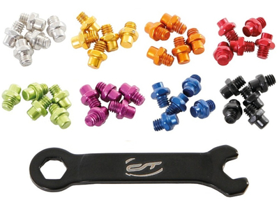CONTEC Pedal Pins Aluminium 20 Pieces coloured 7g