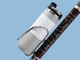 KING CAGE Flaschenhalter Iris Edelstahl | silber