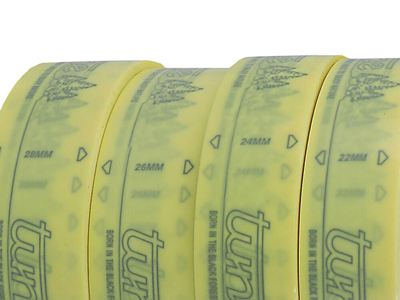 TUNE Rim Tape Tubeless Tape 11 m yellow with Logo 28 mm