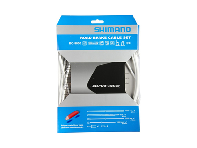 SHIMANO Dura Ace BC-9000 Brake Cable Set Polymer coated grey (High-Tech-Grey)