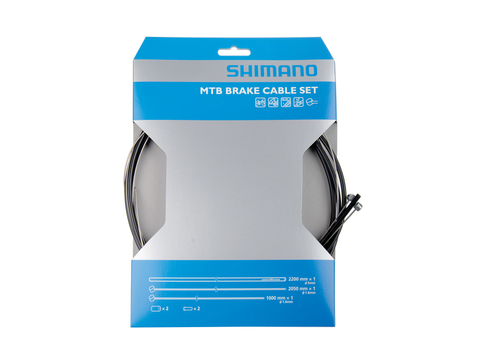 Shimano MTB Bremszug Edelstahl grau