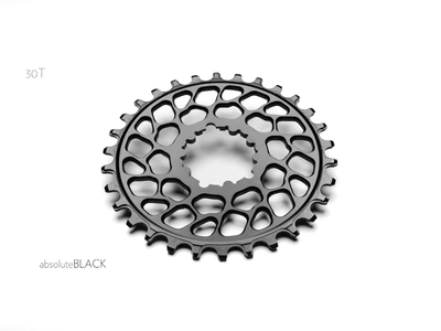 ABSOLUTE BLACK Chainring Direct Mount narrow wide for SRAM BB30 Short Spindle | SuperBOOST crank | black 32 Teeth