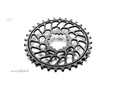 ABSOLUTE BLACK Kettenblatt Direct Mount narrow wide fr SRAM BB30 Short Spindle | SuperBOOST Kurbel | schwarz 32 Zhne