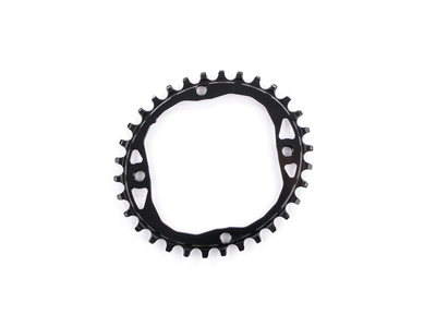 ABSOLUTE BLACK Chainring oval 1-speed BCD 104 | narrow wide black 34 Teeth