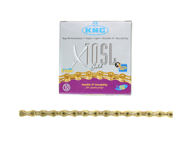 KMC Bicycle Chain 10-speed X10 SL 114 Links gold