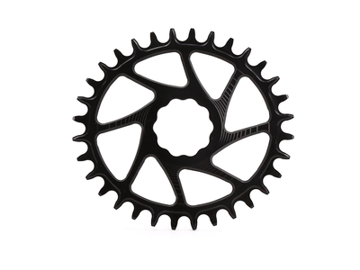 GARBARUK Chainring Melon oval Direct Mount | 1-speed narrow-wide Specialized S-Works | Lightning Crank 34 Teeth black