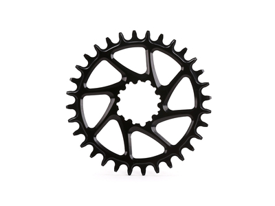 GARBARUK Chainring Round Direct Mount | 1-speed narrow-wide SRAM BB30 Crank 28 Teeth black