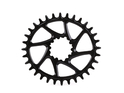 GARBARUK Chainring Melon Direct Mount oval | 1-speed narrow-wide SRAM BB30 Crank 36 Teeth black