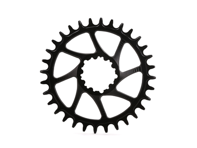 GARBARUK Chainring Round Direct Mount | 1-speed narrow-wide SRAM MTB GXP Crank 28 Teeth black