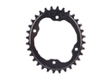 ABSOLUTE BLACK Chainring oval XTR M9000 1-speed BCD 96 narrow-wide | black