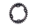 ABSOLUTE BLACK Chainring oval XTR M9000 1-speed BCD 96 narrow-wide | black 34 teeth