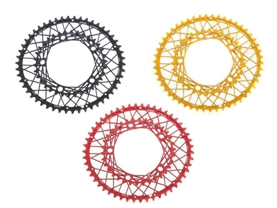 KCNC Chainring K6 Road Oval compact BCD 110 | 50 Teeth outside red
