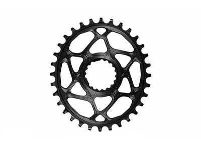 ABSOLUTE BLACK Chainring Direct Mount oval for Cannondale Hollowgram Crank | black 34 Teeth