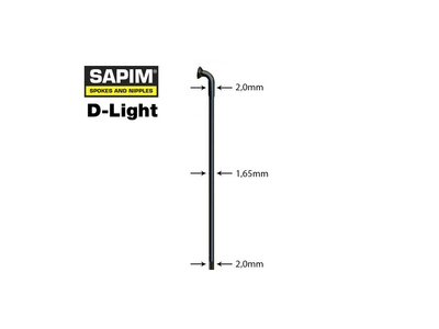 SAPIM Spoke D-Light black 250 mm