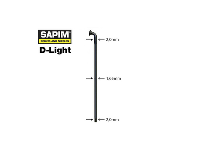 SAPIM Speiche D-Light schwarz 274 mm