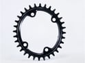 GARBARUK Chainring Melon oval 1-speed narrow-wide BCD 96 Shimano XT-M8000 Crank 30 Teeth black