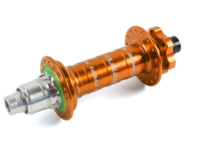 HOPE Rear Hub Pro 4 | Fatsno 12 x 197 mm Thru Axle | Freehub Body SRAM XD orange