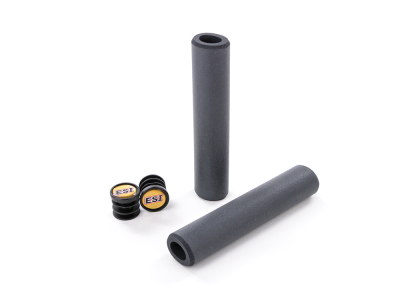 ESI Racers Edge Silicone MTB Grips – 30mm, Shock Absorbing, Bar Ends Included (Multiple Colors)