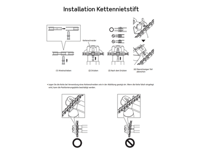 Shimano chain hot sale pin install