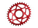 ABSOLUTE BLACK Chainring Direct Mount oval for Race Face Cinch Crank | red