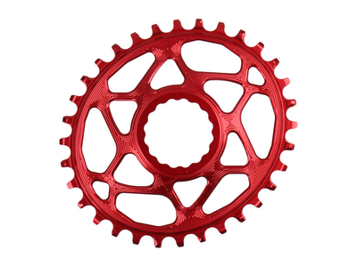 ABSOLUTE BLACK Chainring Direct Mount oval for Race Face Cinch Crank | red 26 Teeth