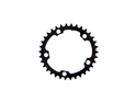 ABSOLUTE BLACK Chainring Road Oval 2X BCD 110/5 | black inner Ring