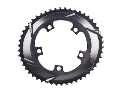 ABSOLUTE BLACK Chainring Road Oval 2X BCD 110/5 | grey...