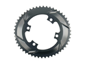 ABSOLUTE BLACK Chainring Road Oval 2X BCD 110/4 asymmetric | grey outer Ring