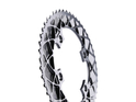 ABSOLUTE BLACK Chainring Road Oval 2X BCD 110/4 asymmetric | grey outer Ring